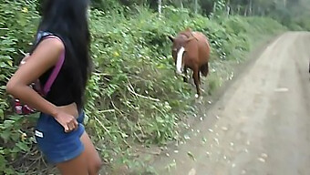 Le Voyage De 18 Ans De L'Adolescente Thaïlandaise Heatherdeep Du Pérou À L'Équateur: Une Chevauchée Sauvage Avec Une Bite De Cheval Et Une Éjaculation Interne