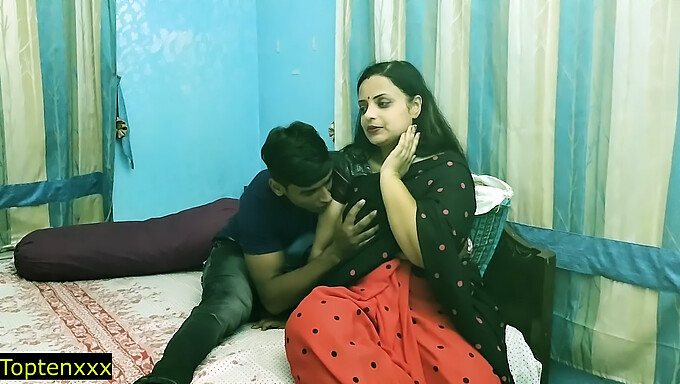 Indian 18-Year-Old Boy Enjoys Big Natural Tits And Tight Pussy Of His Hot Step Sister