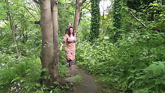 Busty Tatjana Gets Wild In The Woods