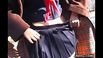 Japanese Schoolgirl Gets Oral And Vaginal Sex Outdoors