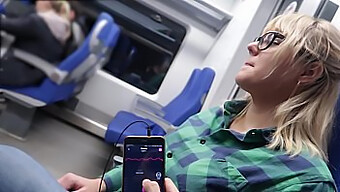 Experience A Public Orgasm With A Sex Toy On The Train