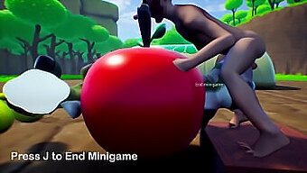 Geanimeerde 3d-Babe Wordt Wild In Videogame