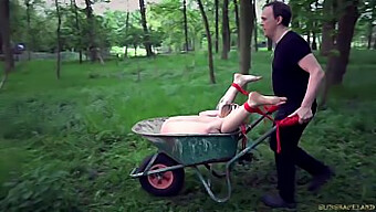 Young Slave Submits To Outdoor Humiliation And Rough Sex In Bondage