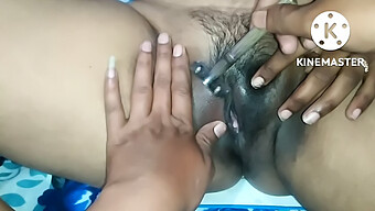 Close-Up Of Rani'S Smooth Pussy Lips And Big Nipples