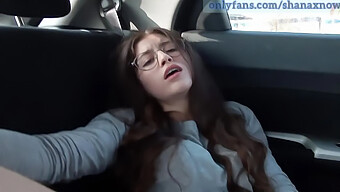 Shana X'S 18+ Video: Adorable Brunette Reaches Orgasm In Car