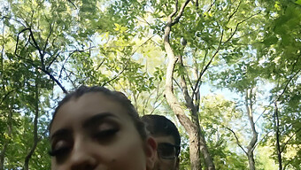 Outdoor Sex With Girlfriend In The Woods