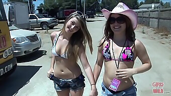 Wild Lesbian Orgy With Sexy Teen And Cowgirl Action