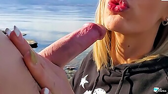 Pov View Of A Public Beach Encounter