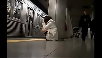 Japanese Lady In Pantyless State Gets Groped On Train