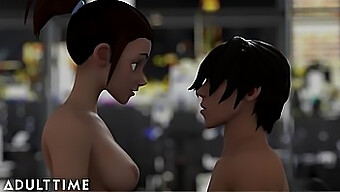 Hentai Animation: Step-Sibling Rivalry Turns Into Erotic Encounter At Sex School