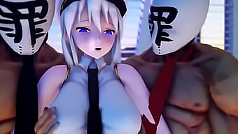 Hentai-Video Med Azurlane Mmd Och Oralsex