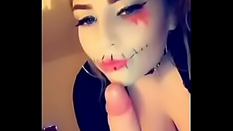 La Delicia De Halloween De Amelia Skye: Sentarse En La Cara Intensa Y Follar Apasionadamente