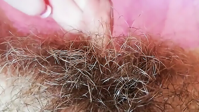 Sensual Close-Up Of A Hairy Teen'S Intimate Area