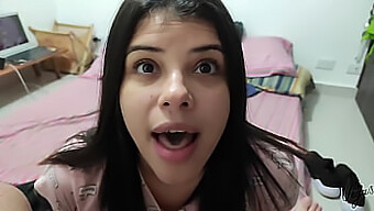 Venezuelan Beauty Swallows My Jizz - Homemade Cum Swallowing