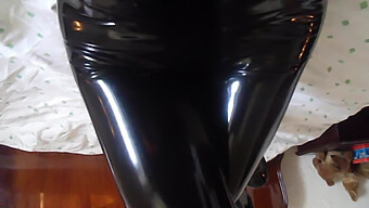 Masturbating In Tight Latex Clothing