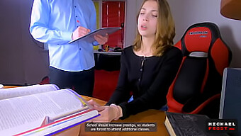 Expérience Pov Avec Une Jolie Prof Qui Apprend L'Anal