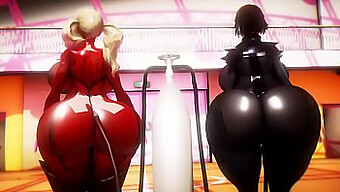 Ann And Makoto'S Curvy Figures In 3d Inflation Video